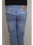 Fistan Store Erkek Buz Mavisi Yüksek Bel Rahat Kesim Boru Paça Jean Pantolon 5