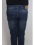 Fistan Store Erkek Yeşil Yüksek Bel Rahat Kesim Boru Paça Jean Pantolon 5