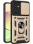 Samsung Galaxy A15 4g Kılıf Pars Lens Yüzüklü Silikon - Gold Bstmy 1