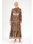Desenli Elbise-Haki 25YT949 6