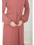 Etek Ucu Tül Desenli Fermuarlı ELBISE-PINK-25YT924 3