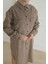 Gömlek Yaka Çıtçıtlı Tunik-Kahve-Bej 24KT415 5
