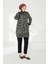 Kolları Ribanalı Leopar Desenli Boydan Fermuarlı Tunik-Leopar 24KT430 3