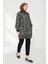 Kolları Ribanalı Leopar Desenli Boydan Fermuarlı Tunik-Leopar 24KT430 5