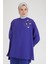 Kolları Düğmeli Taş Desenli Tunik-Morcivert 25YT443 3