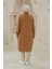 Kolları Ribanalı Yarım Fermuarlı Tunik Camel 24KT436 3