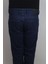 Fistan Store Erkek Lacivert Yüksek Bel Rahat Kesim Boru Paça Jean Pantolon 5