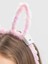 LED Işıklı Peluş Pofuduk Tavşan Kulak Tavşan Taç Pembe 17X23 cm 3