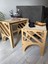 3'lü Huş Ağacı, iskandinav tasarım, Plywood Folki Zigon Sehpa, Sehpa, Orta Sehpa, Yan Sehpa 2