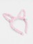 LED Işıklı Peluş Pofuduk Tavşan Kulak Tavşan Taç Pembe 17X23 cm 5