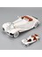 Mercedes 500K 1:24 Diecast Metal Araba Koleksiyon Sesli Işıklı Beyaz 1
