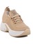 Bej Triko Kalın Taban Kadın Sneaker Lady 5002 Z 3