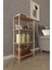 4 Katlı Ahşap Açık Raf Kitaplık – 30X50X104 cm – Çok Amaçlı Dekoratif Raf Ünitesi 2