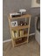 4 Katlı Ahşap Açık Raf Kitaplık – 30X50X104 cm – Çok Amaçlı Dekoratif Raf Ünitesi 4
