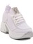 Beyaz Triko Kalın Taban Kadın Sneaker Lady 5002 Z 3