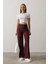 Kemerli Cargo Pantolon - Bordo 1