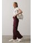 Kemerli Cargo Pantolon - Bordo 3