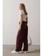 Kemerli Cargo Pantolon - Bordo 4