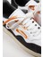 Artemis Erkek Hakiki Deri Eskitme El Boyamalı Bağcık ve Iki Yedek Bağcıklı Beyaz-Gri Sneakers 4