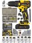 Alman EW-0908 Lion Çift Akülü 64 Parça Cır Cır Lokma Takımlı Turbo Şarjlı Matkap 1