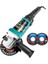 DM803 Devir Ayarlı Spral Taşlama Makinası Avuç Içi Taşlama 115 mm 2 Adet Disk Hediye 1