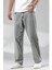 Erkek Gri Rahat Kesim Baggy Pantolon 1