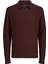 Jprwınter Knıt Structure Polo Styd AW24 Polo Yaka Kazak Koyu Kahve 12277993-BI 1