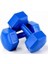 Spor 6 kg x 2 Adet Deluxe Pvc Kaplama Mavi Plastik Dambıl Ağırlık Seti Dm6 2