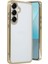 Samsung Galaxy S25 Plus Kılıf Razer Lensli Silikon - Gold Bstmy 1