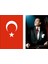 Türk Bayrağı ve Atatürk Posteri 70X105 1
