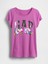 Kız Çocuk Mor Grafik T-Shirt 4