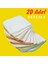 20 Adet Pamuklu Bebek Ağız Mendili (Sırt, Yüz ve Ter) 22×22 1