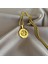 Gold Logolu Madalyon Kolye 3
