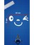 Gülen Yüz, Emoji Araba-Motosiklet Cam Etiket Sticker 13X7CM Beyaz Renk 2