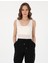 Kadın Ekru Comfort Fit Örme Bluz 50306235-VR019 1