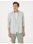 Erkek Yeşil Regular Fit Ekose Uzun Kollu Gömlek 50307159-VR016 3