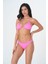 2025 Kreasyonu Düz Pembe Üçgen Bikini Takımı 1