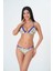 2025 Kreasyonu Etnik Çiçek Desenli Üçgen Kaplı Bikini Takımı 1