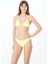 2025 Kreasyonu Düz Sarı Üçgen Bikini Takımı 1