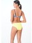 2025 Kreasyonu Lacivert, Leopar Desenli Drape Bikini Takımı 2
