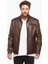 Slim Fit Ireko Boyama Deri Ceket 1