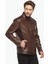 Slim Fit Ireko Boyama Deri Ceket 4