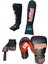 Boks Eldiveni 12 Oz/bandaj 3,5 Metre /elastik Kick Boks Kaval ve Ayaküstü Koruyucu Set 1