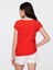 Kız Çocuk Kırmızı Grafik T-Shirt 3
