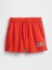 Kadın Kırmızı Gap Logo Fransız Havlu Kumaş Şort 2