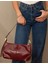 Retro Bordo Baget Çanta 5