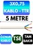 Öznur 3x0,75 Ttr Kablo (Beyaz) Metre Seçenekli 1