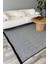 Pera Sisal Yıkanabilir Dokuma Kaymaz Taban Gri Halı Yolluk Kilim 1