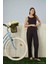 Kadın Dublin Kumaş Üçlü Sabahlıklı Siyah Pijama Takımı - 5325 3