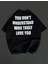 Unisex Bisiklet Yaka Baskılı Oversize T-Shirt - Siyah 4